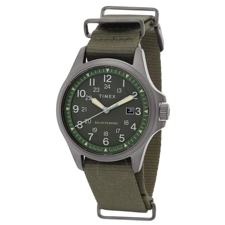 Timex Expedition North Field Post Solar Green Dial Men's Watch TW2V03700 1
