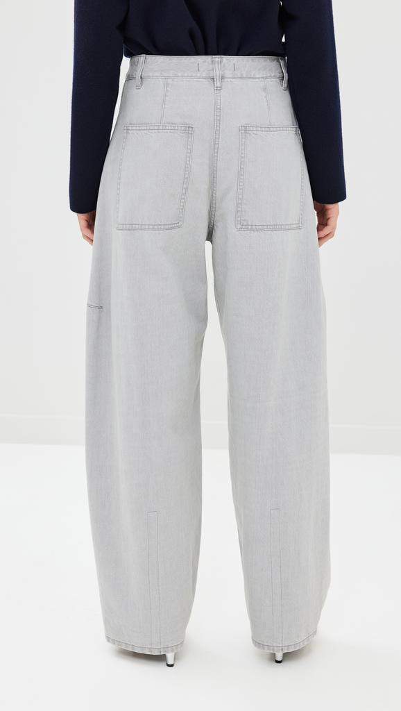 Tibi Grey Denim Sid Jeans