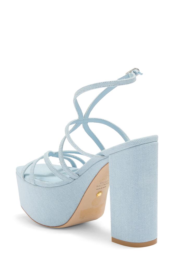 Stuart Weitzman Barelythere Square High Platform Sandal