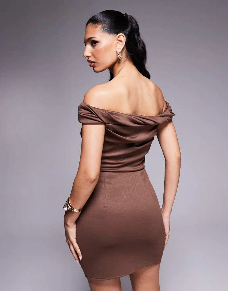 blue dress for baby girl Aqua V-Neck Bodycon Dress main image 1