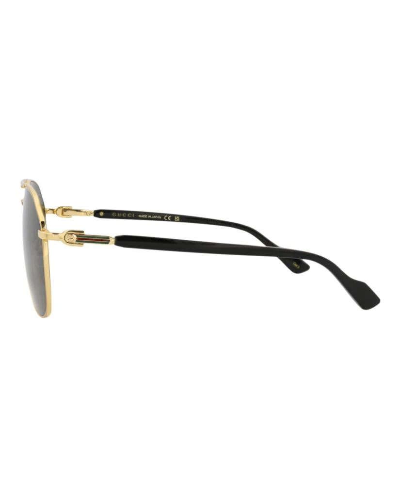 Gucci Aviator-Frame Metal Sunglasses 3
