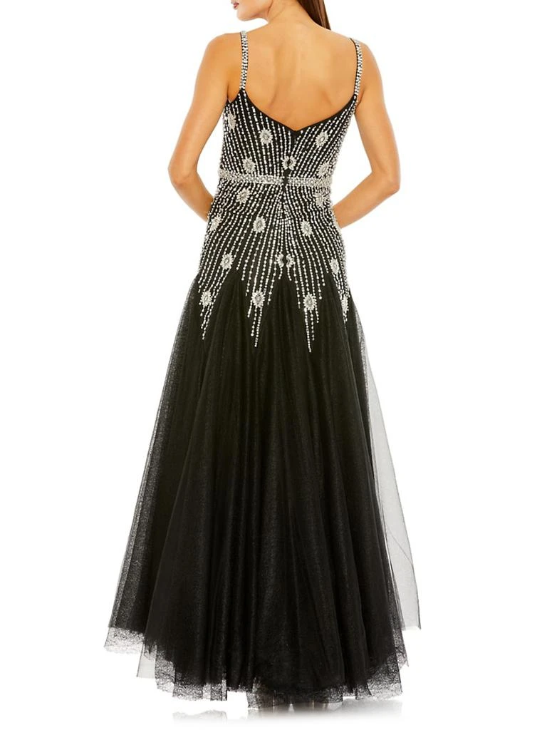 chinese dress ladies Silver Beaded Embellished One Shoulder A Line Gown