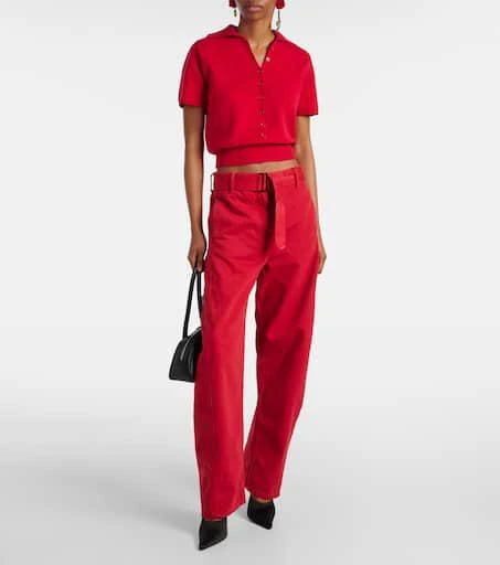 Magda Butrym Belted mid-rise barrel-leg jeans 2