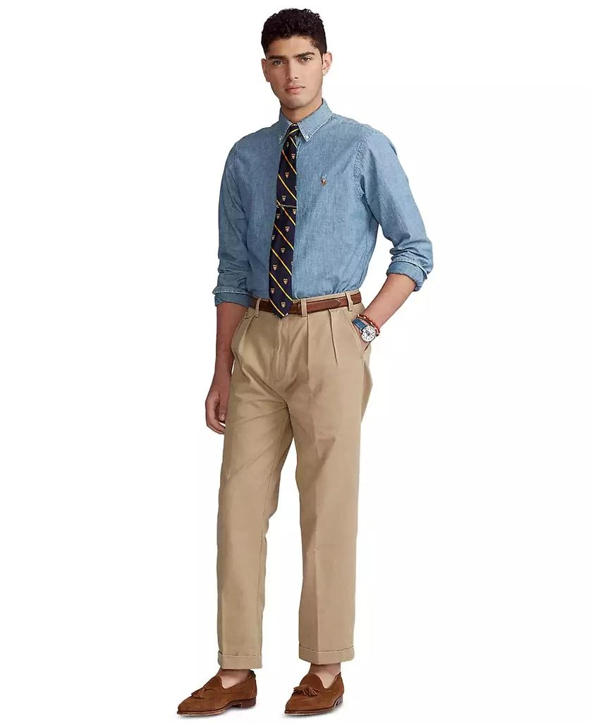 Ralph Lauren Men's Classic-Fit Indigo Chambray Shirt 6