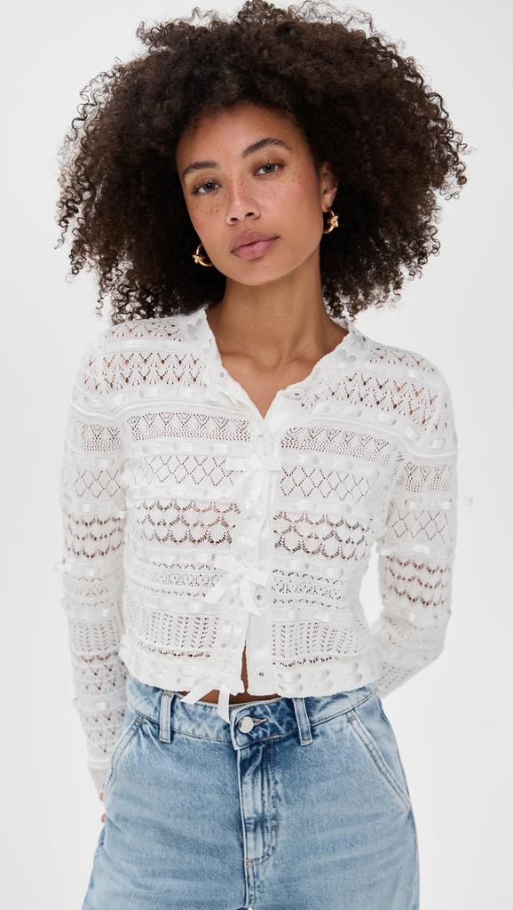 LOVESHACKFANCY Roselline Cardigan