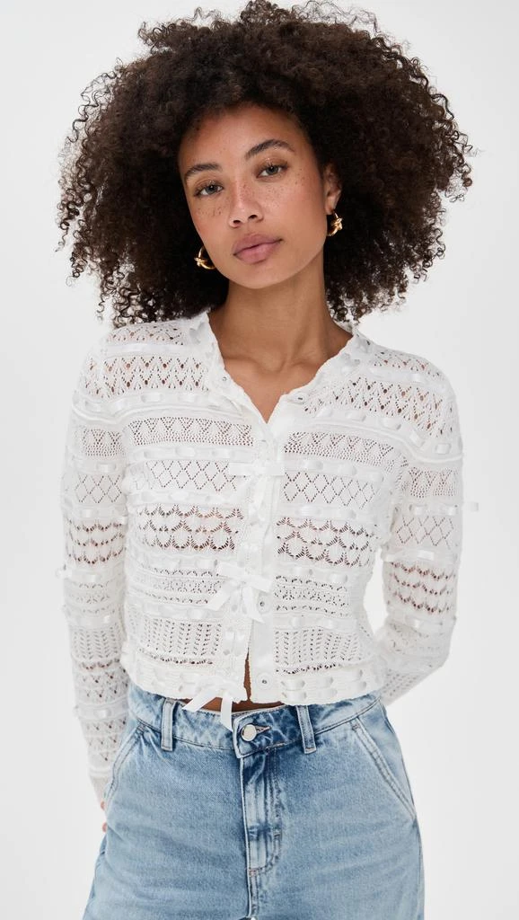 LOVESHACKFANCY Roselline Cardigan 1