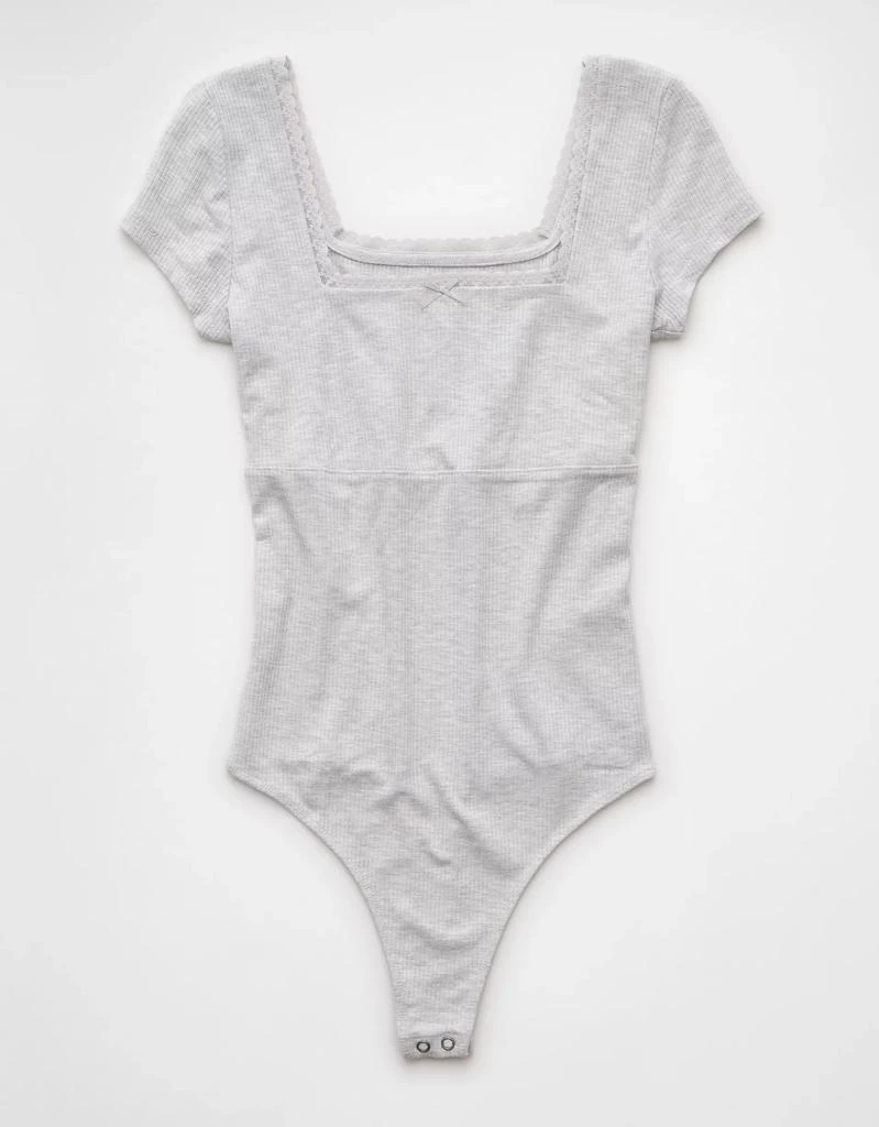 AE AE Short Sleeve Square Neck Bow Bodysuit 3