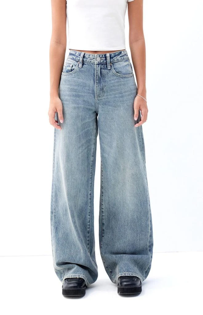 PacSun Jessie Medium Indigo High Waisted Baggy Jeans 1
