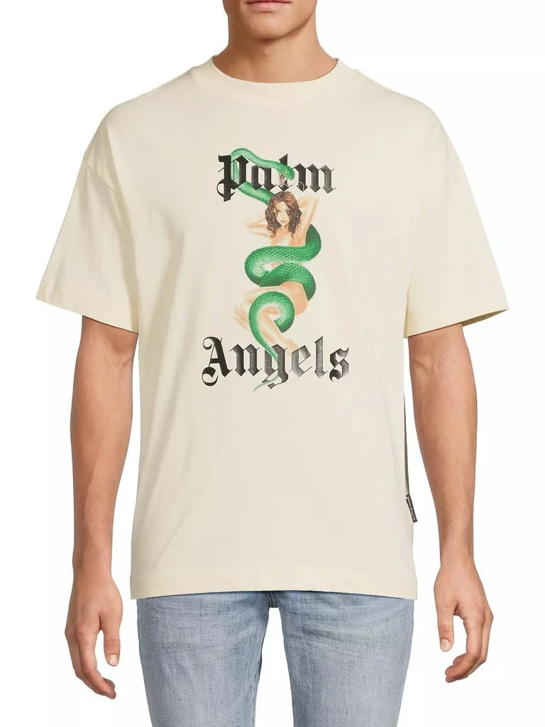 Palm Angels Ivy Pin-Up Crewneck T-Shirt 3