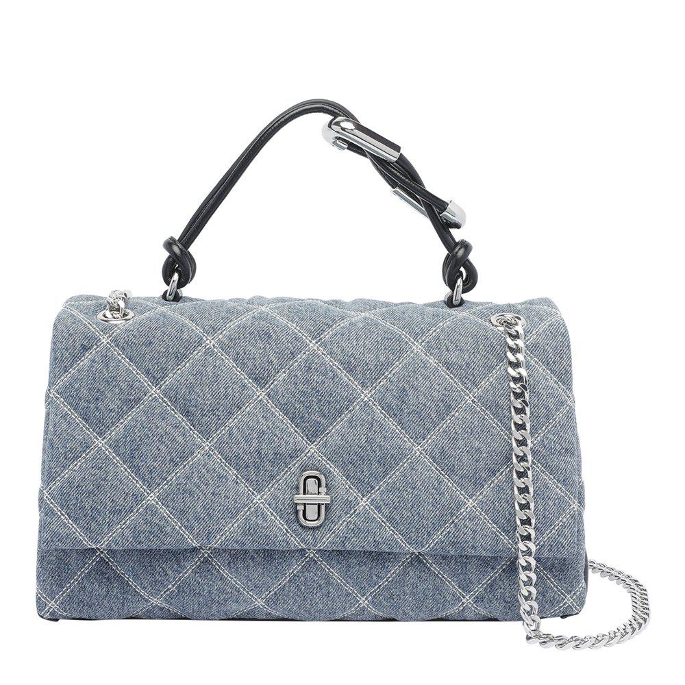Marc Jacobs Marc Jacobs Quilted Denim Dual Convertible Shoulder Bag