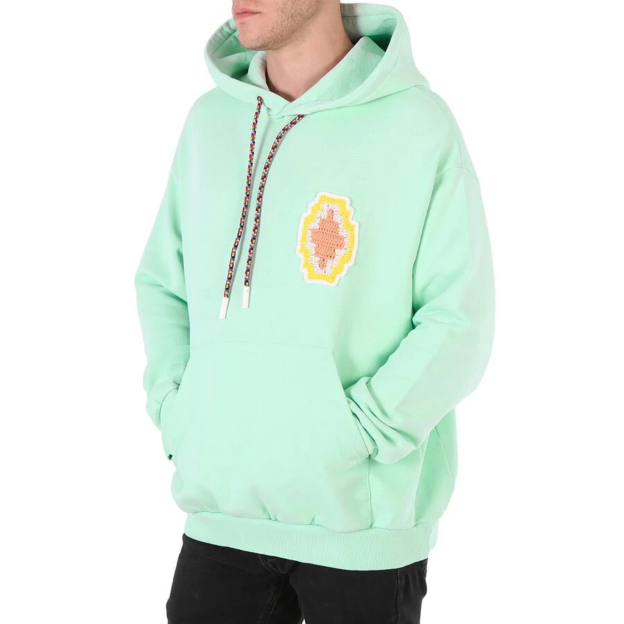 Marcelo Burlon Men's Baby Blue Macrame Cross Patch Hoodie 3