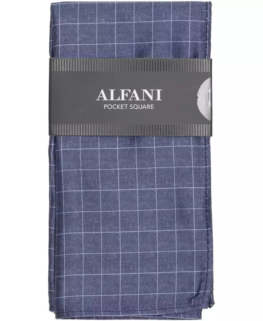 Alfani Men's Edward Plaid Pocket Square, Macy's Exclusive 1