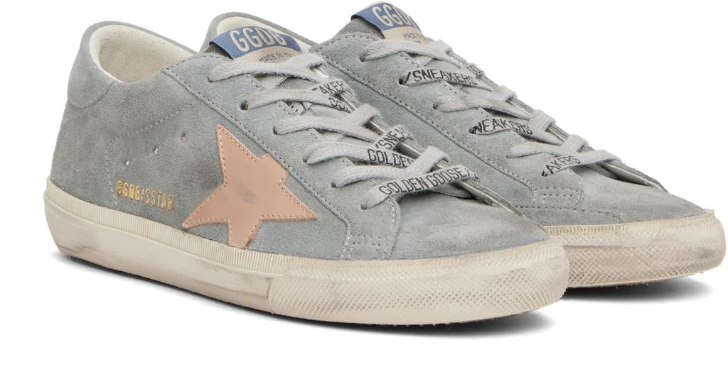 Golden Goose Gray & Pink Super Star Double Foxing Sneakers 4