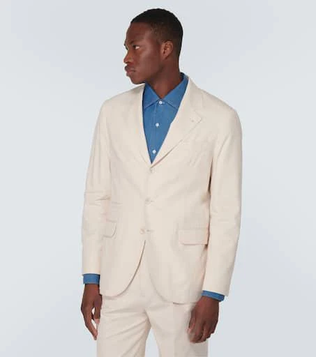 Brunello Cucinelli Cotton and cashmere-blend suit 4