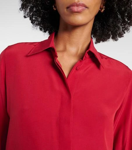 Max Mara Apollo bow-detail silk crêpe blouse 7
