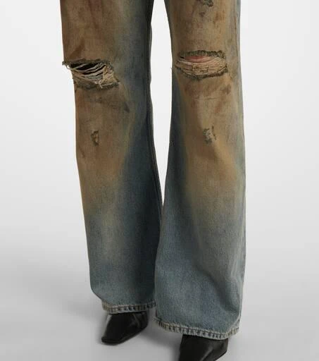 Acne Studios Penicillin distressed wide-leg jeans 5