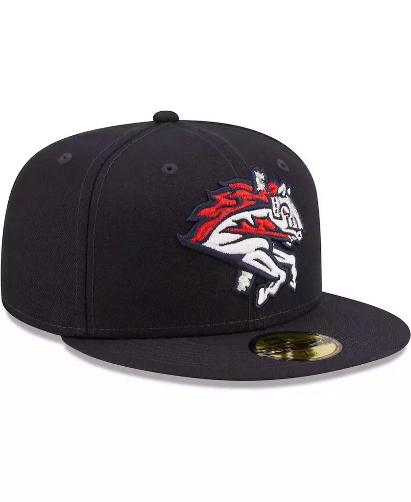 New Era Men's Navy Binghamton Rumble Ponies Authentic Collection 59FIFTY Fitted Hat 3