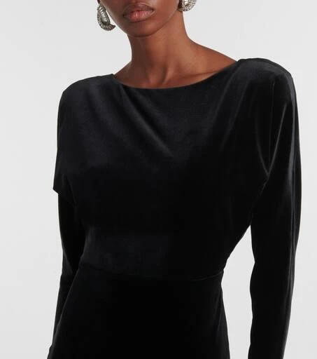 Alex Perry Open-back velvet gown 4