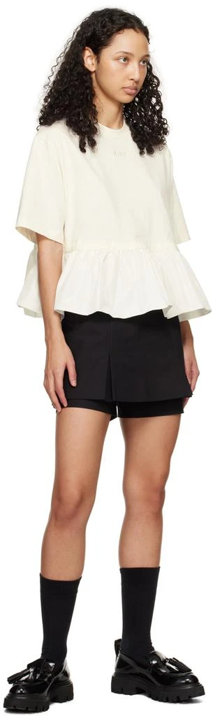 MSGM White Peplum T-Shirt 4