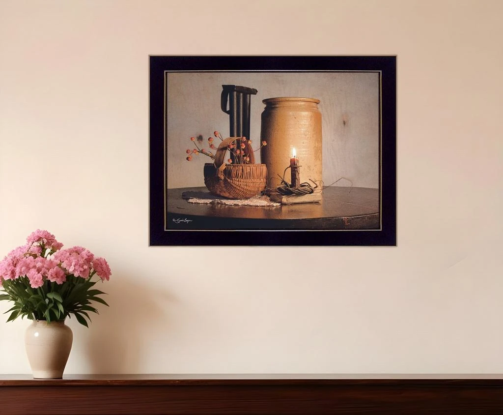 Hivvago Bittersweet Basket 3 Black Framed Print Wall Art
