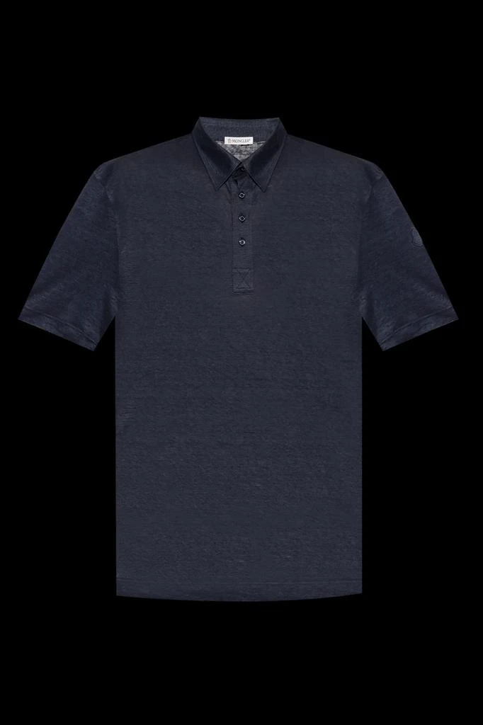 Moncler Moncler Button Detailed Short-Sleeved Polo Shirt 1