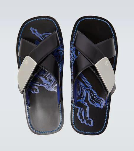 Burberry EKD Leather sandals 4