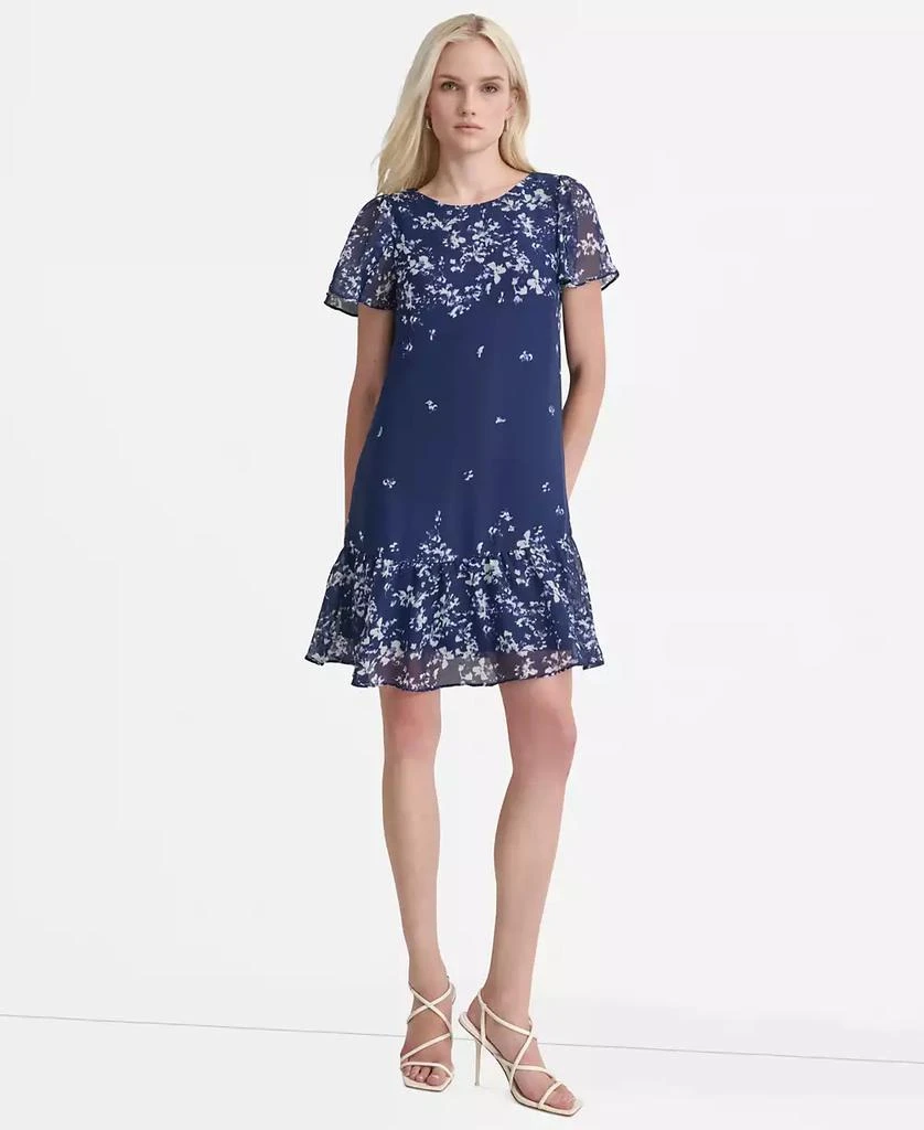 DKNY Women's Printed Flutter-Sleeve Mini Dress - Dresses & Skirts - Free Shipping - BeyondStyle DKNY Women's Printed Flutter-Sleeve Mini Dress - Dresses & Skirts - Free Shipping - BeyondStyle