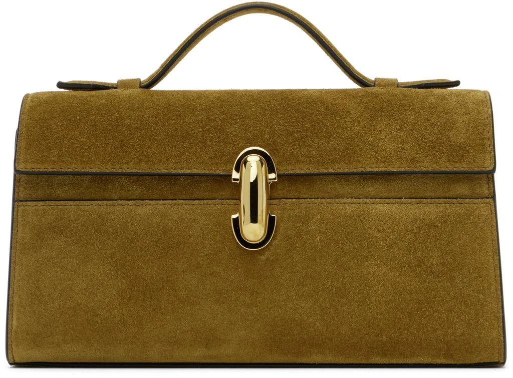SAVETTE Brown Symmetry Pochette Bag 1