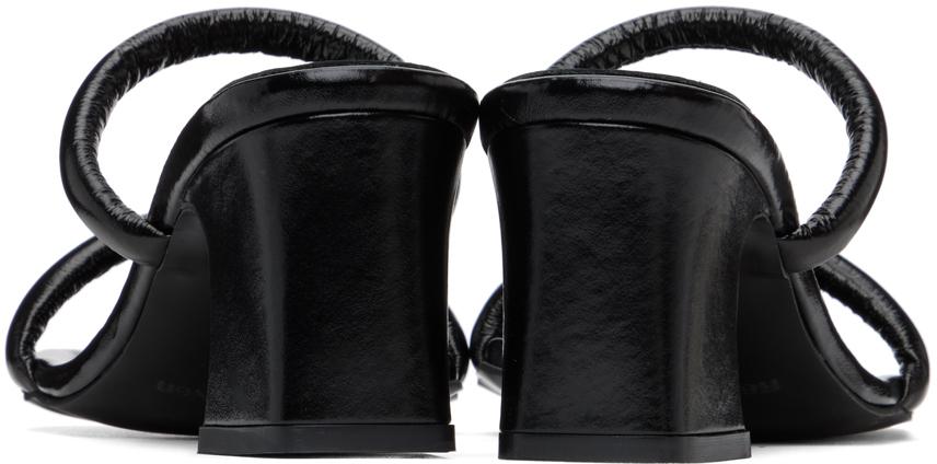 Reike Nen Black Twisted Heeled Sandals