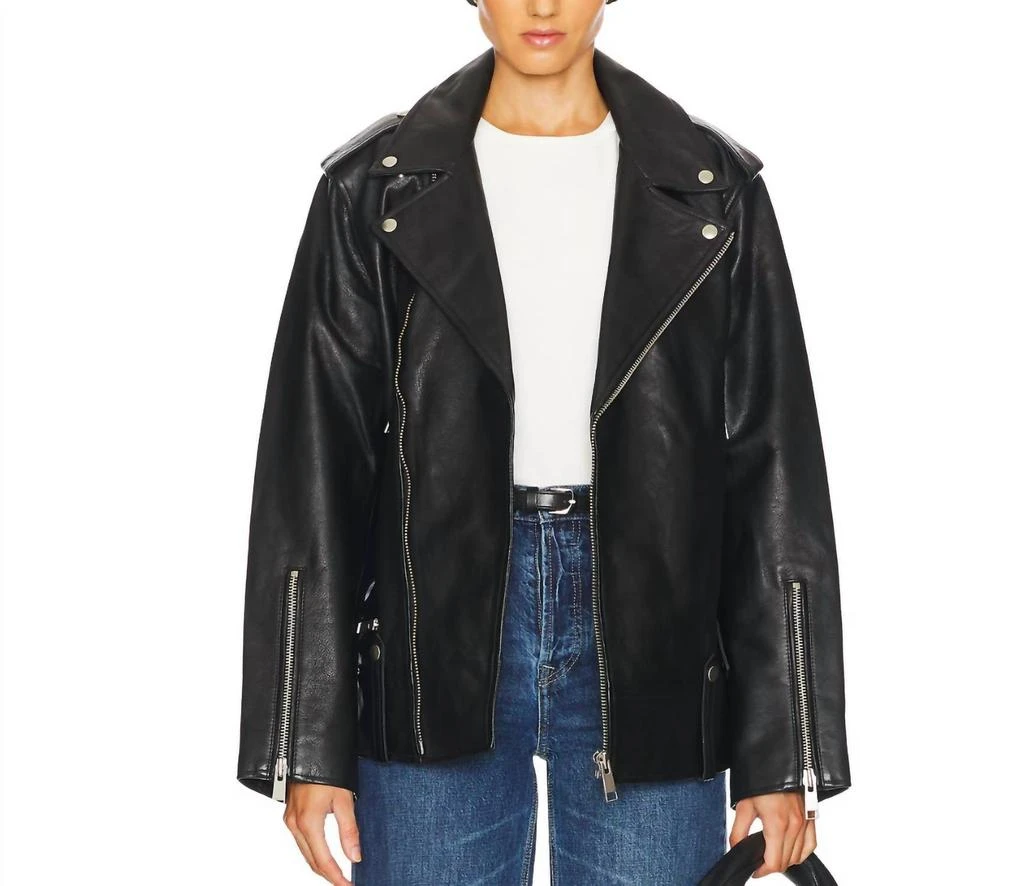 GRLFRND Grlfrnd - Cat Moto Jacket leather oversized 5