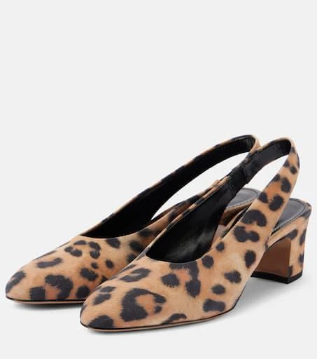 Paris Texas Lavinia 50 leopard-print suede pumps 4