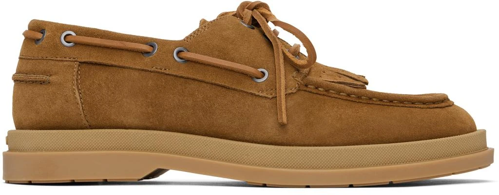 Hugo Boss Tan Suede Boat Shoes 1