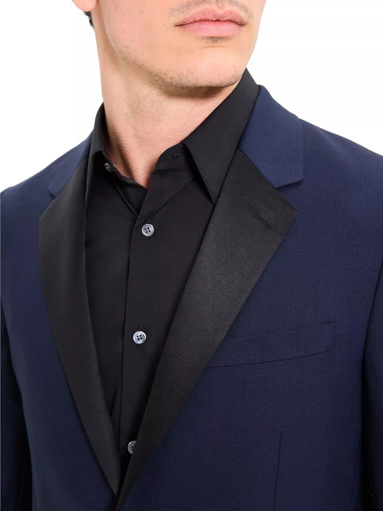 Theory Chambers Wool Two-Button Tuxedo Jacket 6