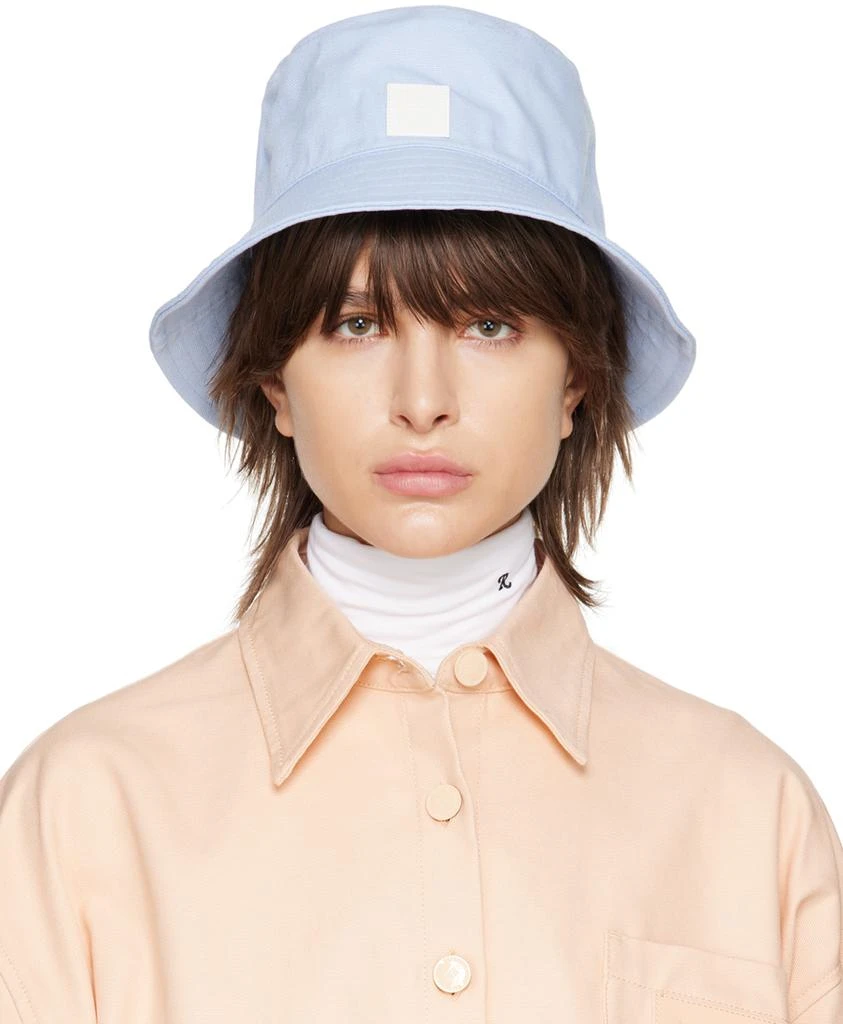 RAF SIMONS Blue Patch Bucket Hat 1