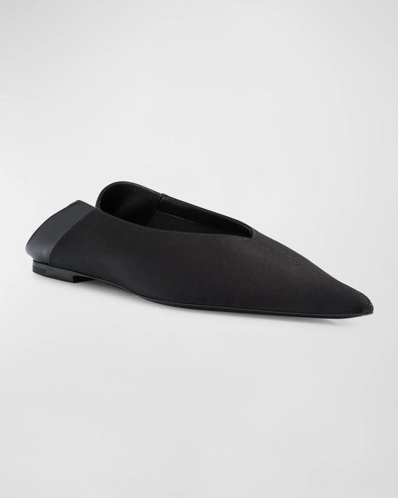 Yves Saint Laurent Carolyn Leather Slide Ballerina Flats 4