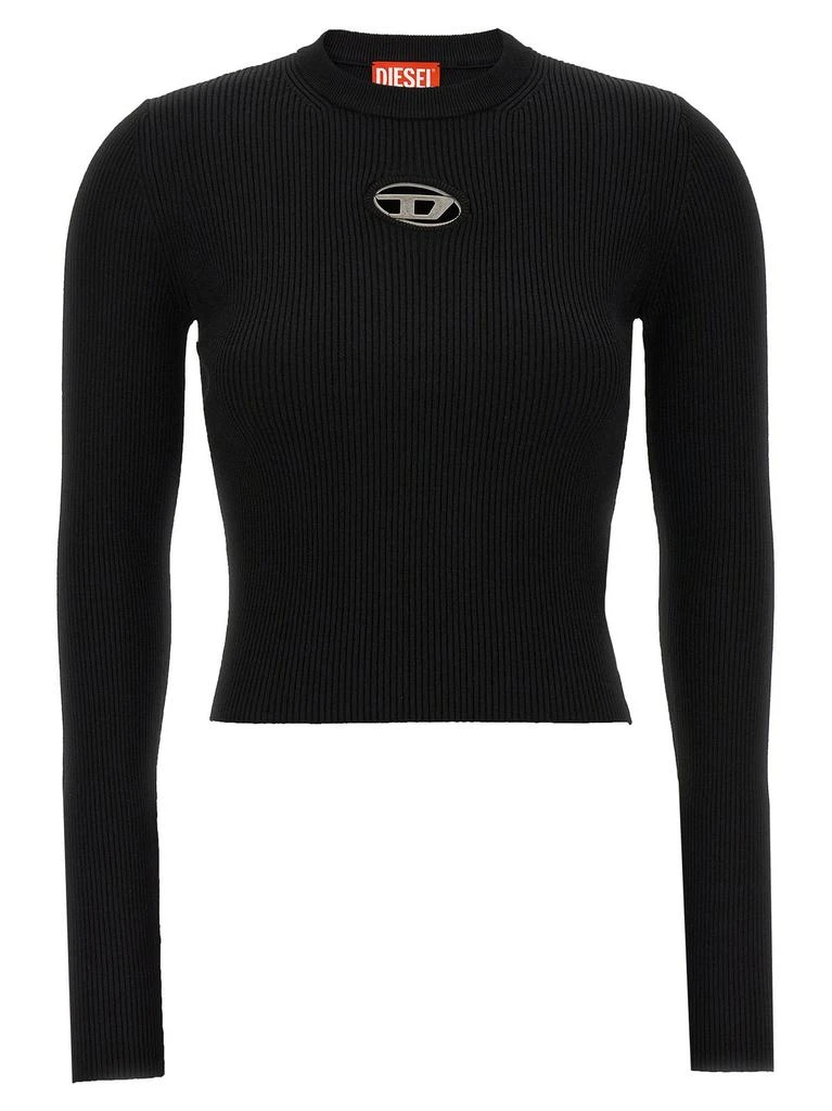 Diesel Diesel M-Valari Oval D Ribbed-Knit Top 1