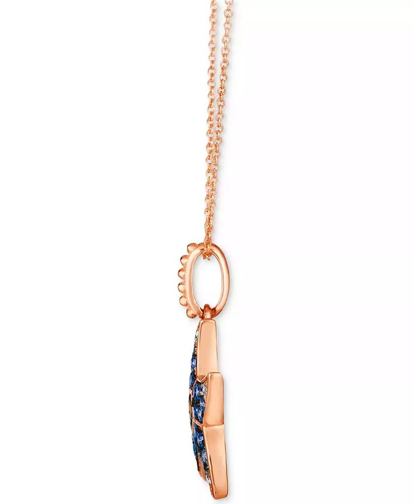 Le Vian Multi-Sapphire (5/8 ct. t.w.) & Chocolate Diamond (1/20 ct. t.w.) Starfish Pendant Necklace in 14k Rose Gold, 18" + 2" extender 2