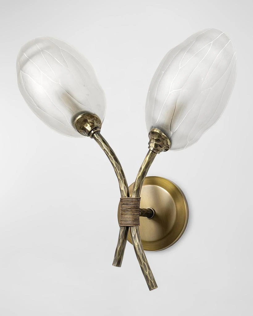 Palecek Terrence 23" 2-Light Wall Sconce 1