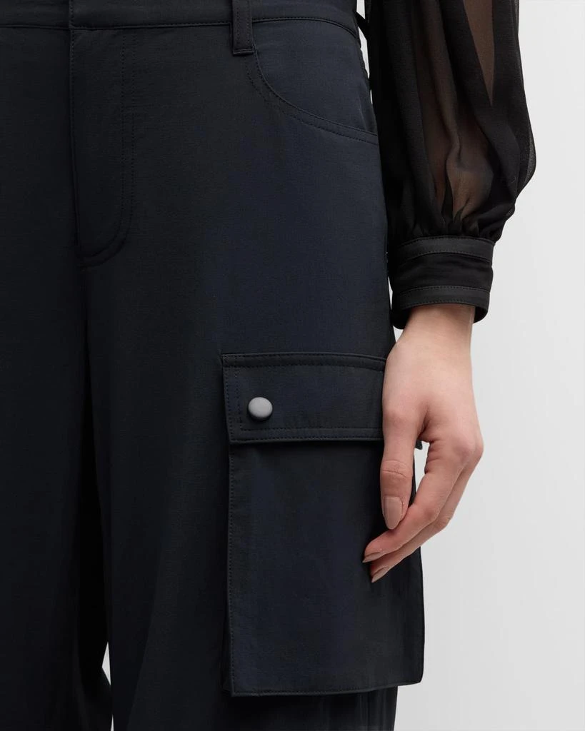 Alice + Olivia Olympia Mid-Rise Ankle-Tie Cargo Pants 5