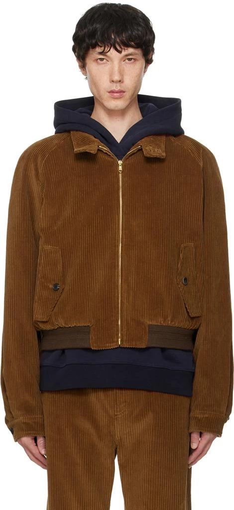 Recto Brown Jack Bomber Jacket 1