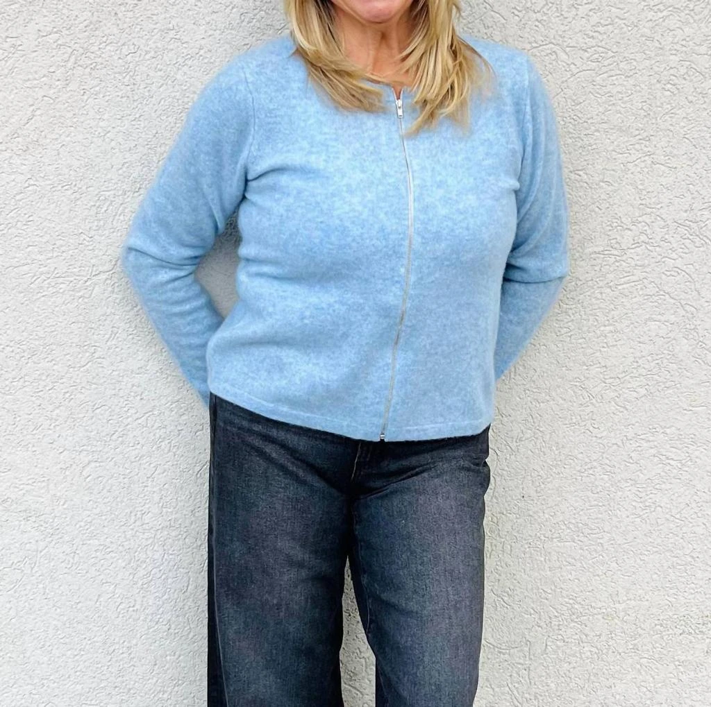 Pure Amici Pure Amici - Zip Front Cashmere Cardigan