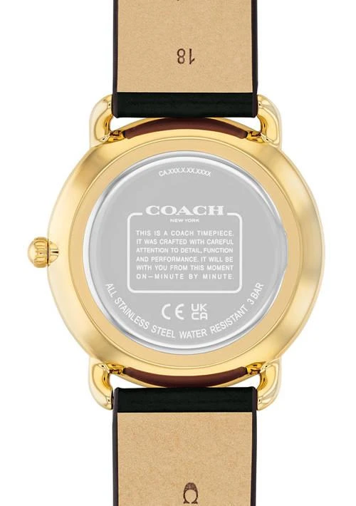 Coach Elliot Leather Strap Watch 2