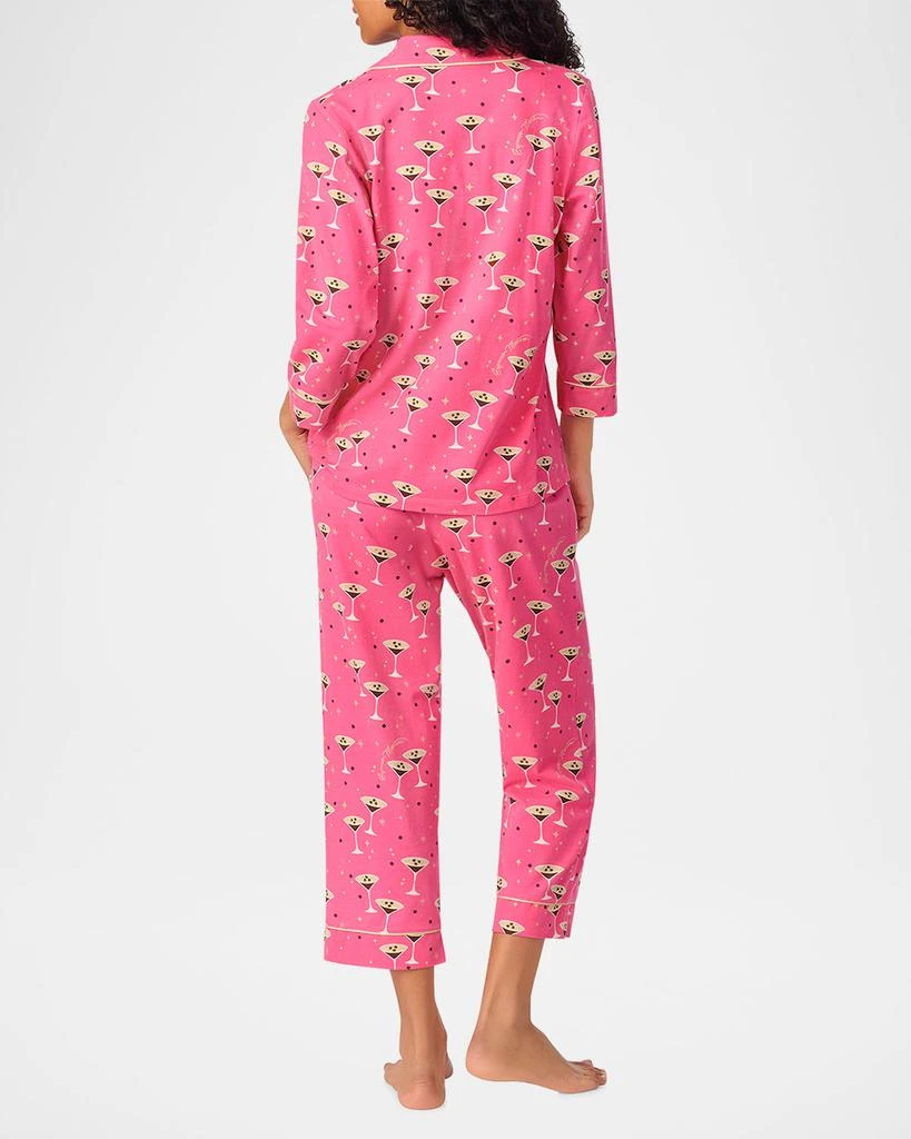 BedHead Pajamas Cropped Organic Cotton Jersey Pajama Set 3