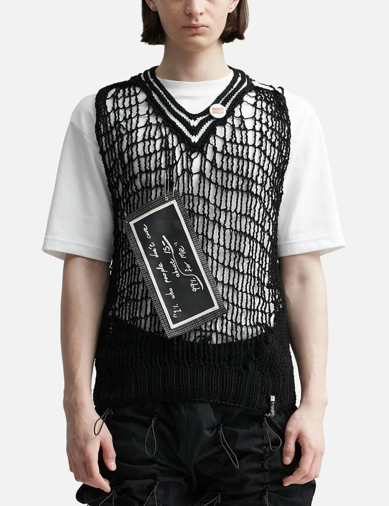 99% IS Handmade Knit Net Vest 3