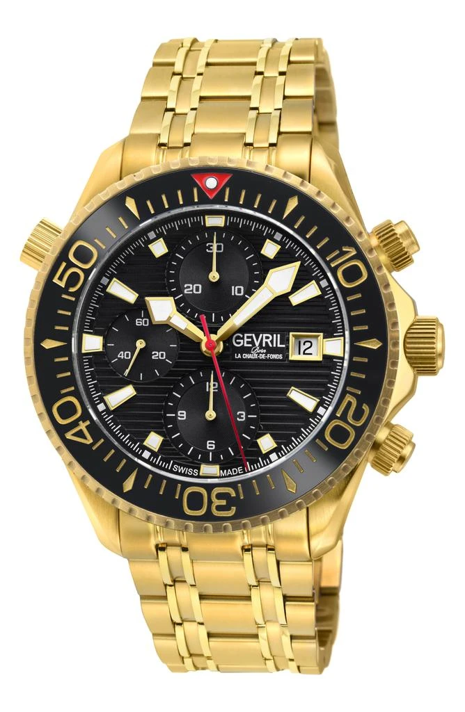 Gevril Hudson Yards Swiss Automatic Chronograph Watch, 43mm 1