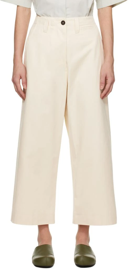 Studio Nicholson Off-White Asher Trousers 1