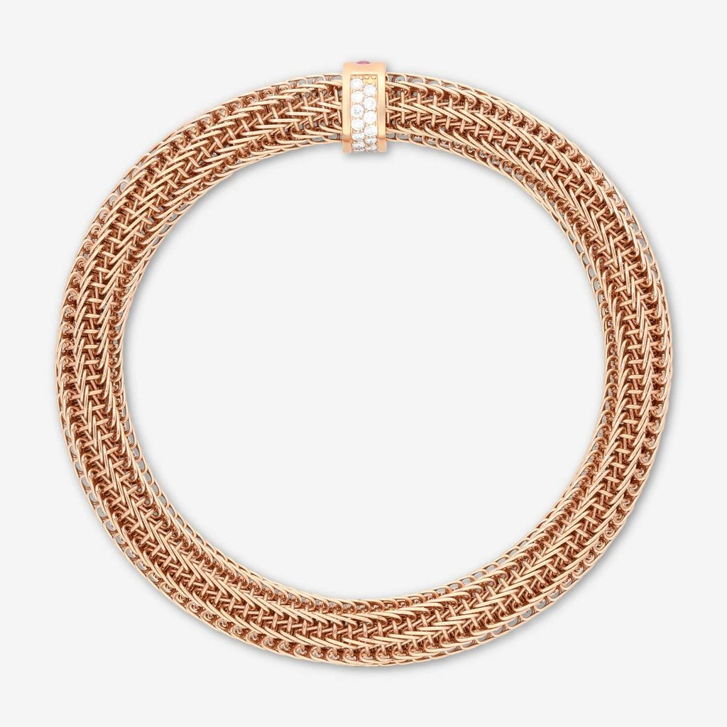 Roberto Coin Roberto Coin Primavera 18K Rose Gold Diamond Bangle Bracelet 5574056AXBAX 3