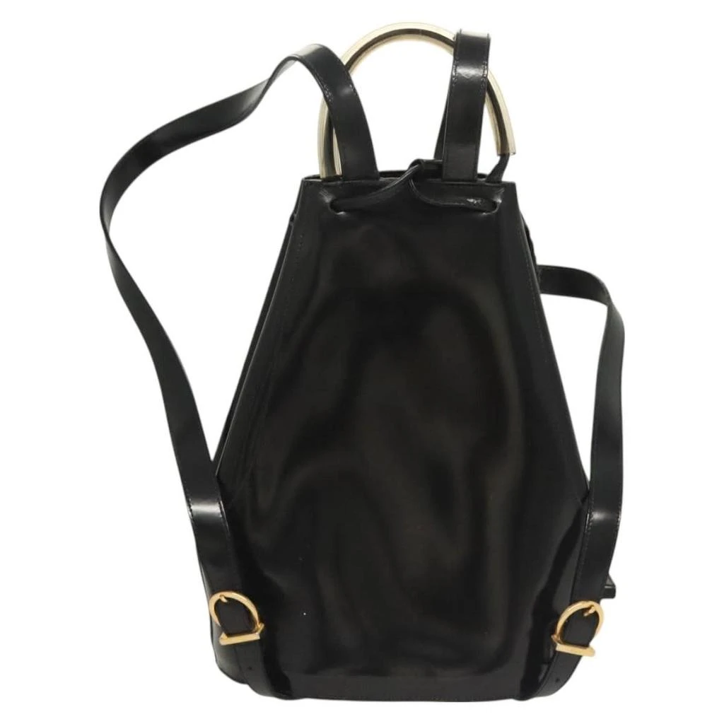 Salvatore Ferragamo Vintage Gancini Backpack Patent Leather Patent_Leather Backpack Bag (Pre-Owned) 2
