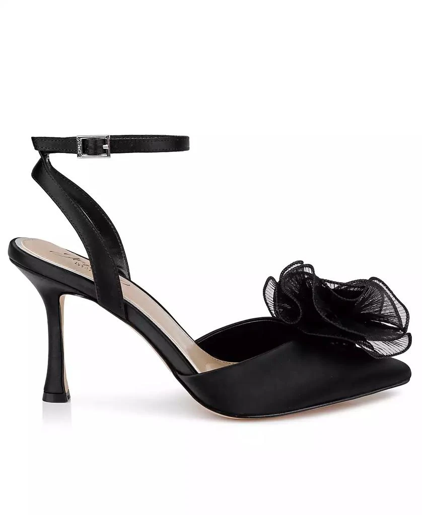 Badgley Mischka Women's Taylee Ankle Strap Flower Pumps 2