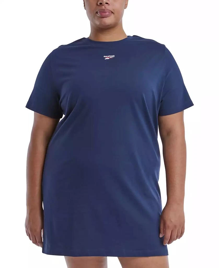 Plus Size Cotton Short-Sleeve T-Shirt Dress  On Sale Now with Up to 50%  Off | Discover Exclusive Deals & Savings at BeyondStyle  Authentic Reebok  dress|women's clothing, shoes & accessories|activewear &